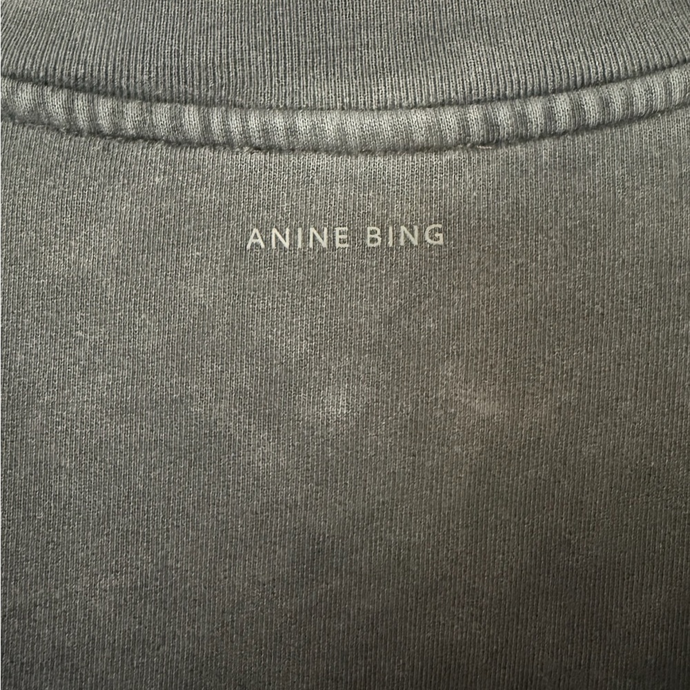 Anine Bing Alto Sweatshirt Retro Eagle - Washed Black S - Picture 3 of 4